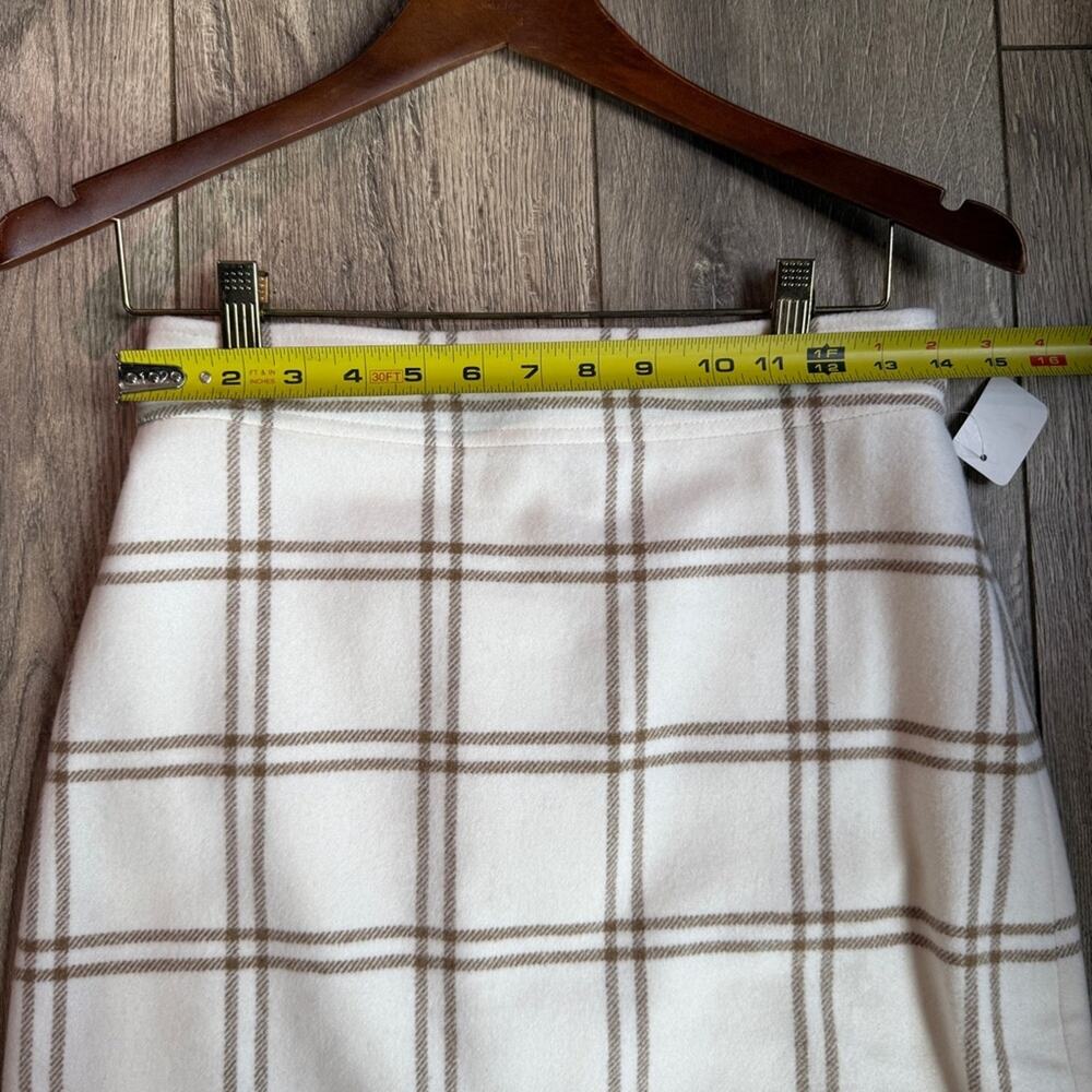 J. Crew Cream and Cream Plaid Mini Skirt - Picture 10 of 12